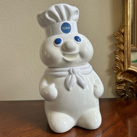 Vintage 1988 Pillsbury co. Collectible Ceramic Pillsbury Dough Boy cookie jar - Picture 1 of 4